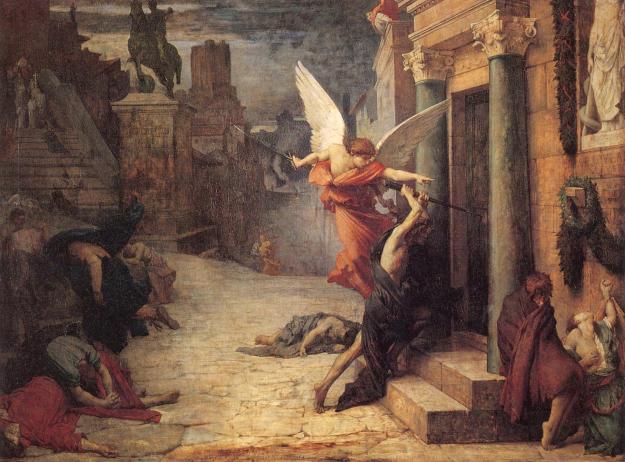 Plague In Rome, by Jules-Élie Delaunay