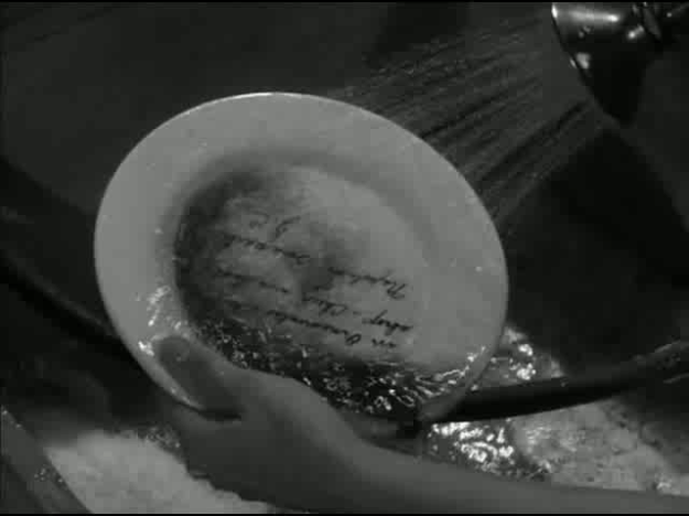 I'm not entirely sure how he did this, and I'm not sure how it's less obvious than a note hidden in a teapot spout.