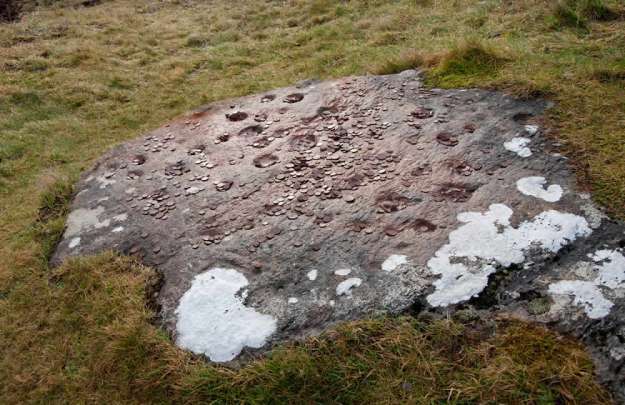 Leac na Cumha, the Stone of Sorrows. Columcille is said to have been born upon this stone. It is also said that he slept upon it the night before he went into exile.