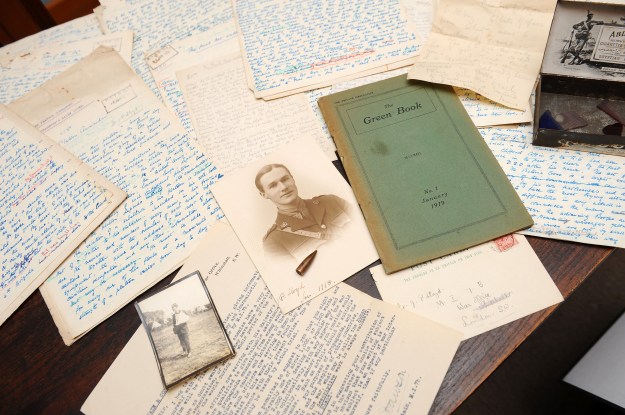 The MI7b papers found by Captain Lloyd's nephew, Jeremy Arter. Image via Will Humphries' excellent detailed article on the story