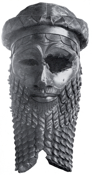 Sargon the Great, the first emperor.  This statue was found in the ruins of Nineveh.