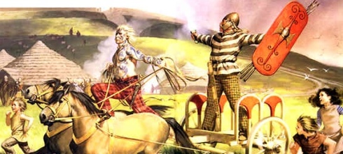 Niall of the Nine Hostages, a legendary High King of Ireland. The O'Molloys claimed descent from his son Fiacha.