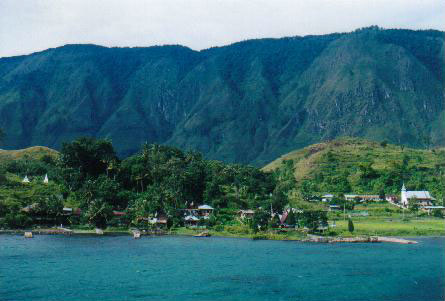 The island of Sumatra, seat of the Srivijaya empire.